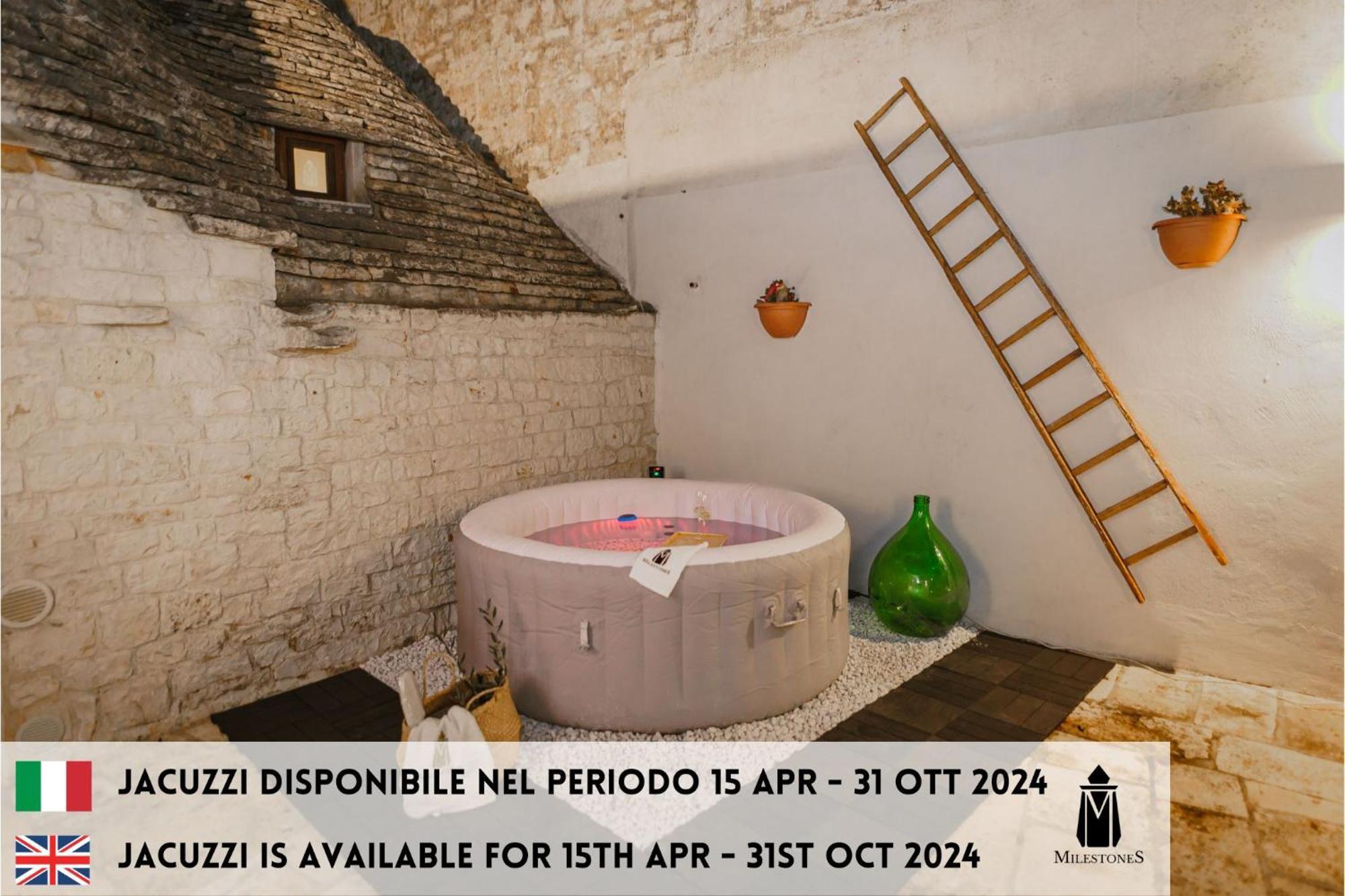 אלברובלו Milestones Modern Suite Trullo Jacuzzi Spa & Relax מראה חיצוני תמונה